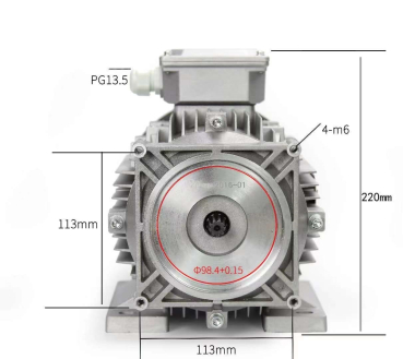 Elektromotor mit Schaltkasten YS90L-2, 380V 50Hz 2,2KW